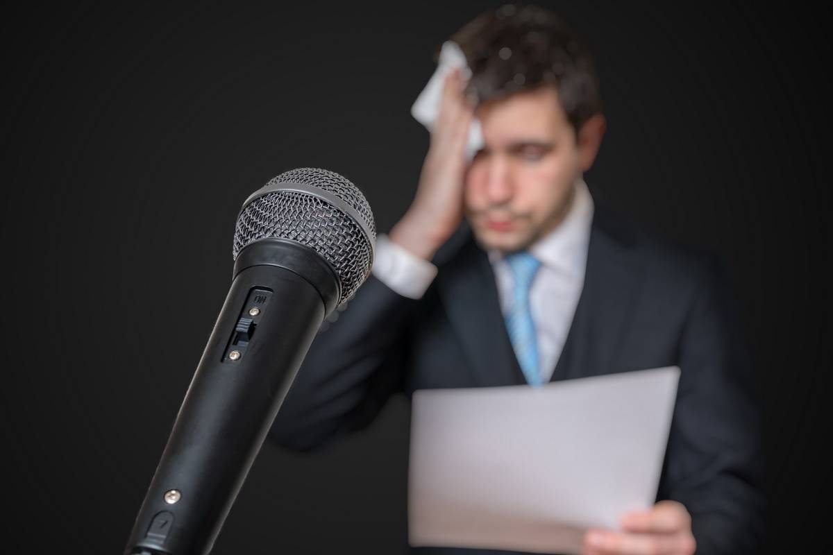 gérer le stress en public